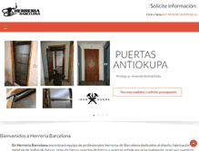 Tablet Screenshot of herreriabarcelona.com